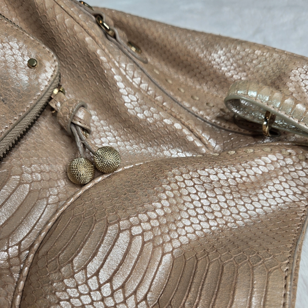Tre Vero Limited Edition Metallic Leather Python … - image 4